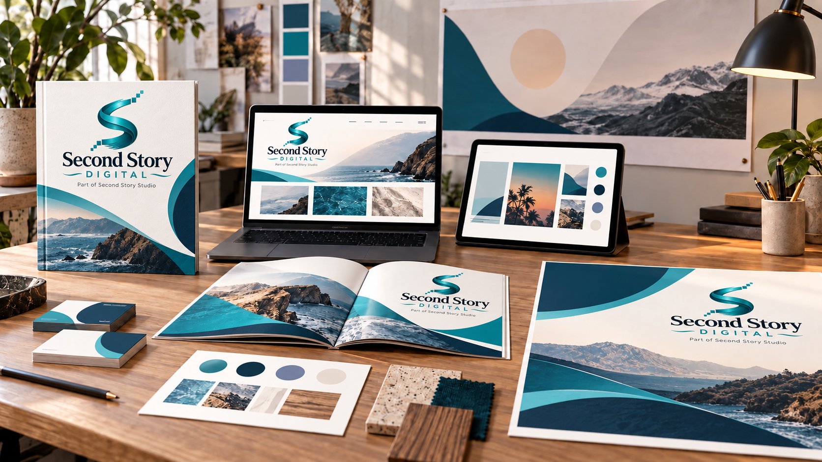 Branding & identity presentation by Second Story Digital